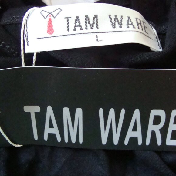 NWT Sleeveless Scoop Neck Racerback Fit & Flare Dress Black Sz L - Picture 7 of 9